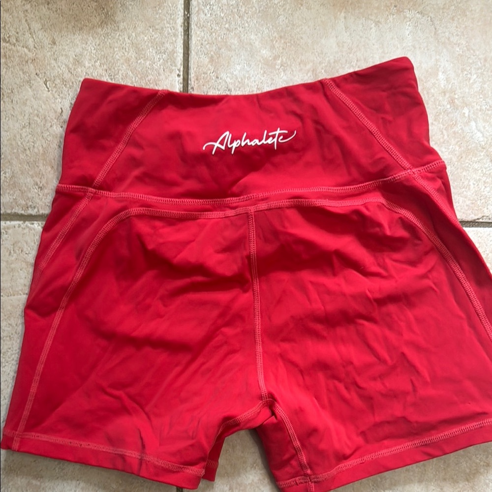 Alphalete Women's Red Shorts